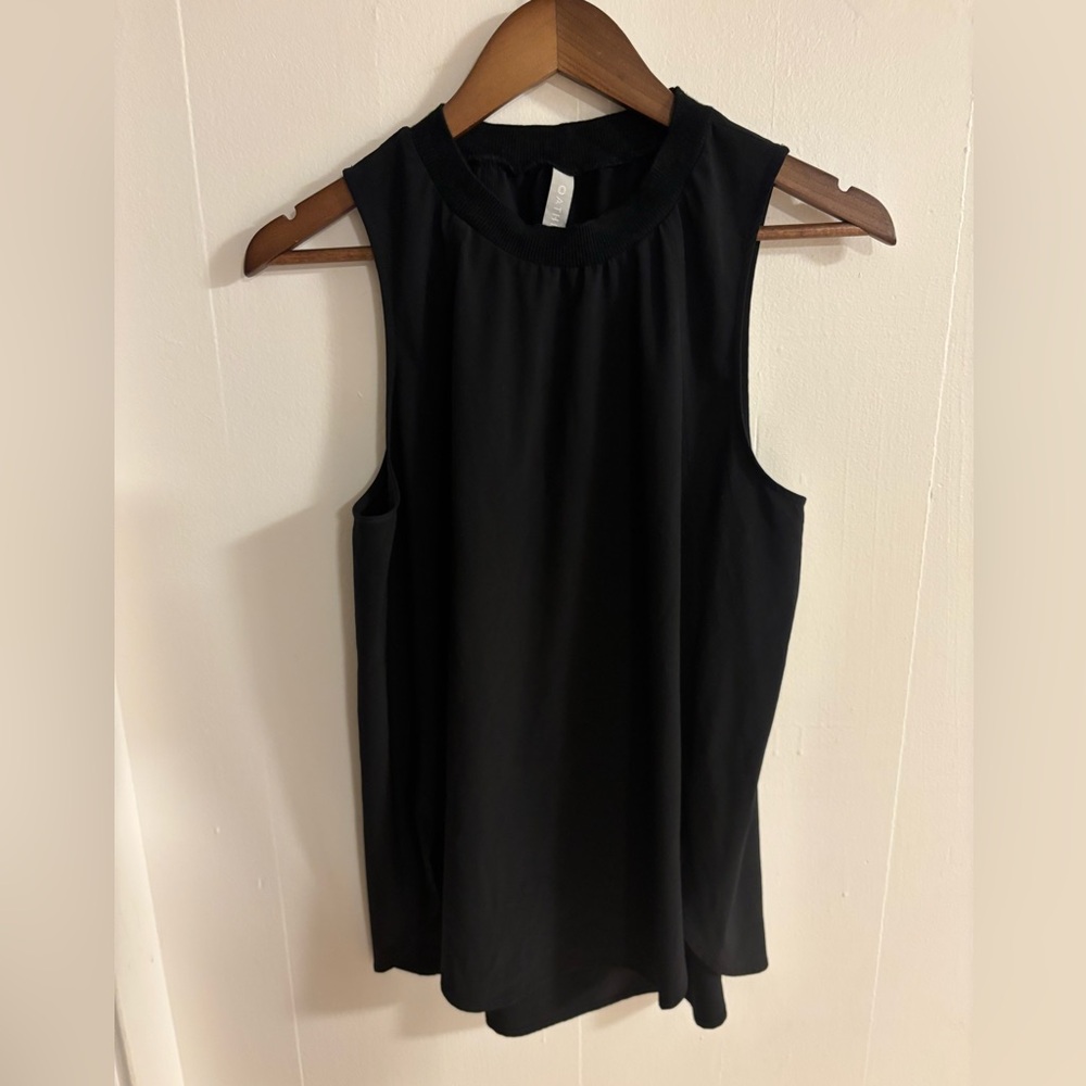 Athleta Black Sleeveless Blouse Tank Top